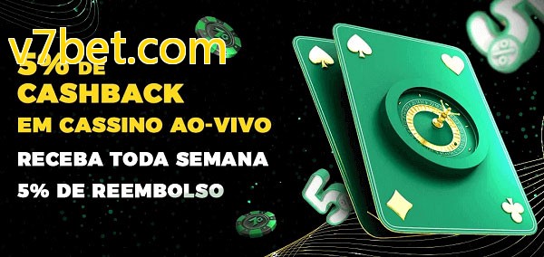 Promoções do cassino ao Vivo v7bet.com